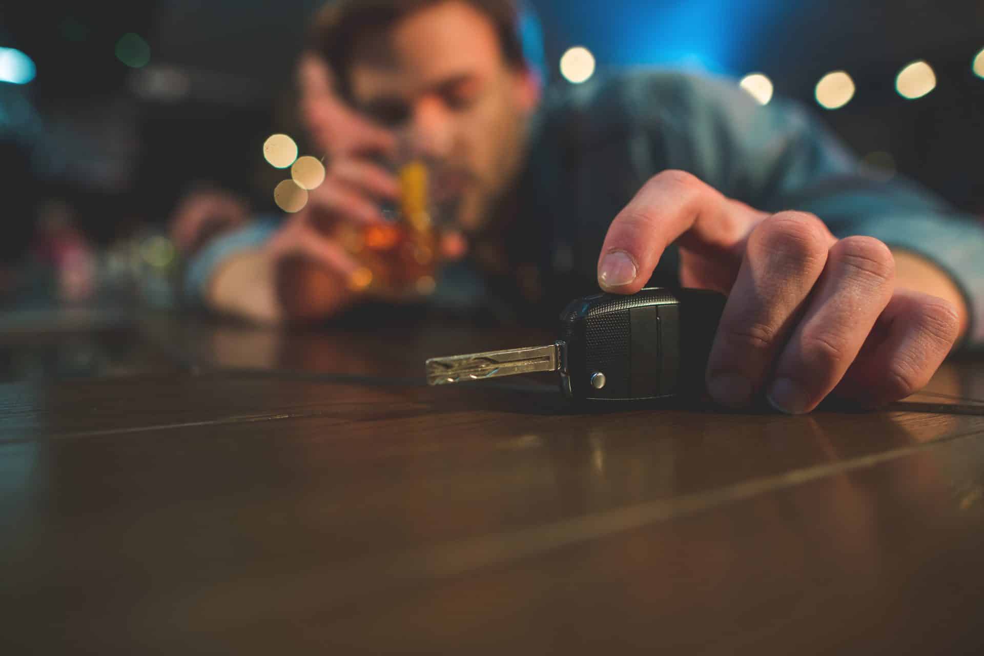 Maine Drunk driver holding key in hand