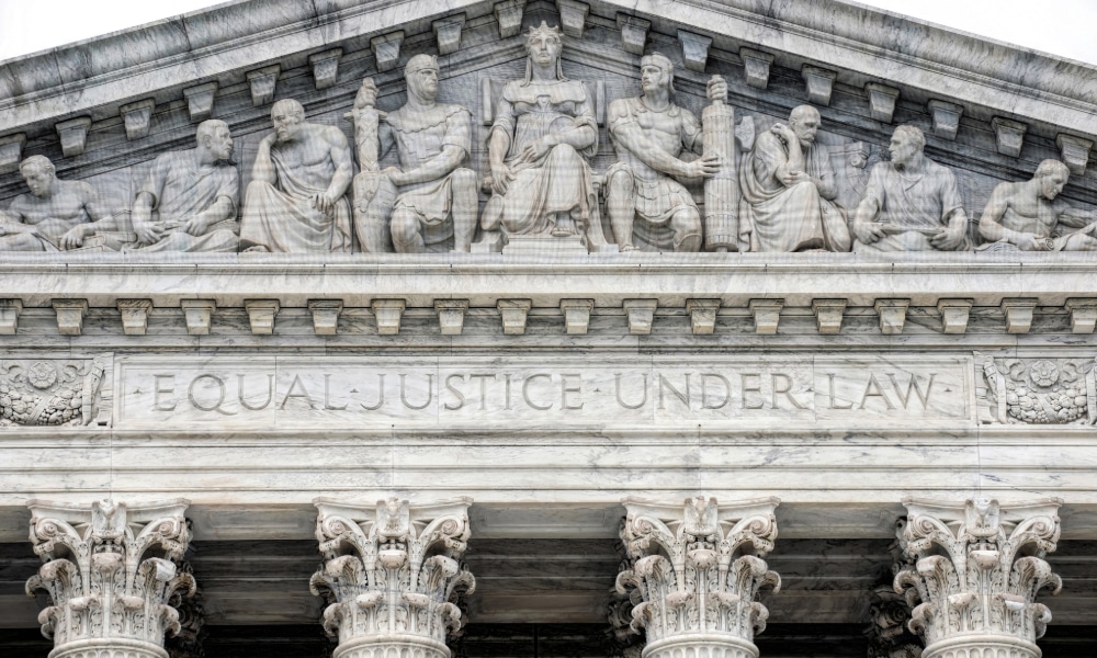 York Maine Domestic Violence Defense Attorneys Portrayed by the Supreme Court Hall of Justice.